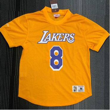 Mitchell Ness Kobe Bryant 8 Los Angeles Lakers HWC T-Shirt Gelb