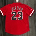 Mitchell Ness Michael Jordan 23 Chicago Bulls HWC Mesh T-Shirt Trikot Rot