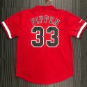 Mitchell Ness Scottie Pippen 33 Chicago Bulls HWC Mesh T-Shirt Trikot Rot