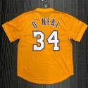 Mitchell Ness Shaq O'Neal 34 Los Angeles Lakers HWC T-Shirt Gelb