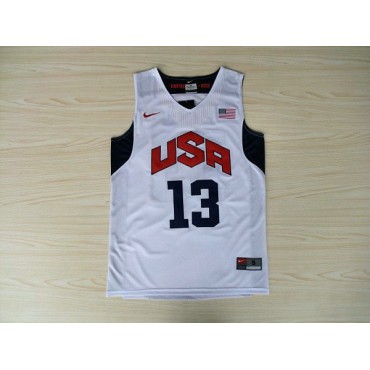 Nike 13 Paul 2012 Team USA Olympics Trikot Weiß