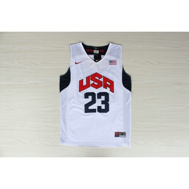 Nike 23 Irving 2012 Team USA Olympics Trikot Weiß