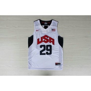 Nike 29 George 2012 Team USA Olympics Trikot Weiß