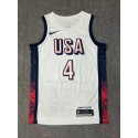 Nike Stephen Curry 4 Weiß Herren USA Basketball 2024 Swingman Player Trikot