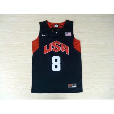 Nike Team 2012 USA Olympique Deron Williams 8 Basketball Team Trikot Blau