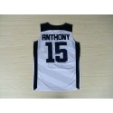 Nike Team USA Basketball 2012 London Olympics Carmelo Anthony 15 Weiß Trikot