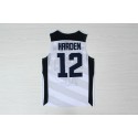 Nike Team USA Basketball 2012 London Olympics James Harden 12 Weiß Trikot