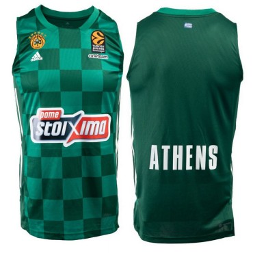 Panathinaikos 2022-23 Home Basketball Trikot Grün