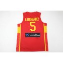 Rudy Fernandez 5 Spanien 2022 FIBA EuroBasket Final Away Rot Trikot