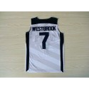 Russell Westbrook Nike Team USA 7 Olympique Basketball Herren Trikot Weiß