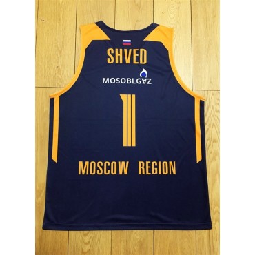 Shved 1 Moscow Region Khimki Dunkelblau Basketball Trikot