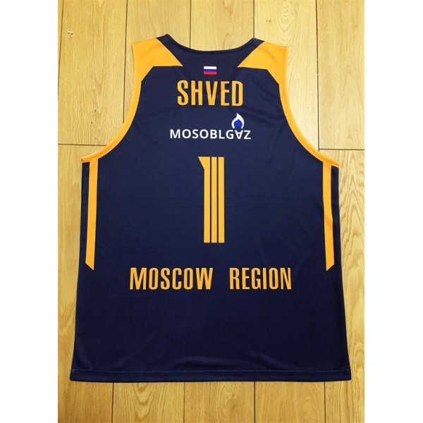 Shved 1 Moscow Region Khimki Dunkelblau Basketball Trikot