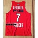 Spanoulis 7 Striped Trikot Olympiacos BC 2023 Limited Edition