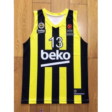 Tarik Biberovic 13 Fenerbahce Basketball Trikot Gelb