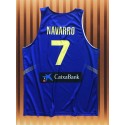 Throwback Carlos Navarro 7 Spanien Espana Basketball Trikot