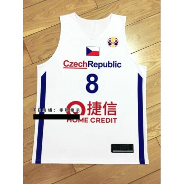 Tomas Satoransky 8 FIBA World Cup 2019 Team Czech Basketball Trikot Weiß