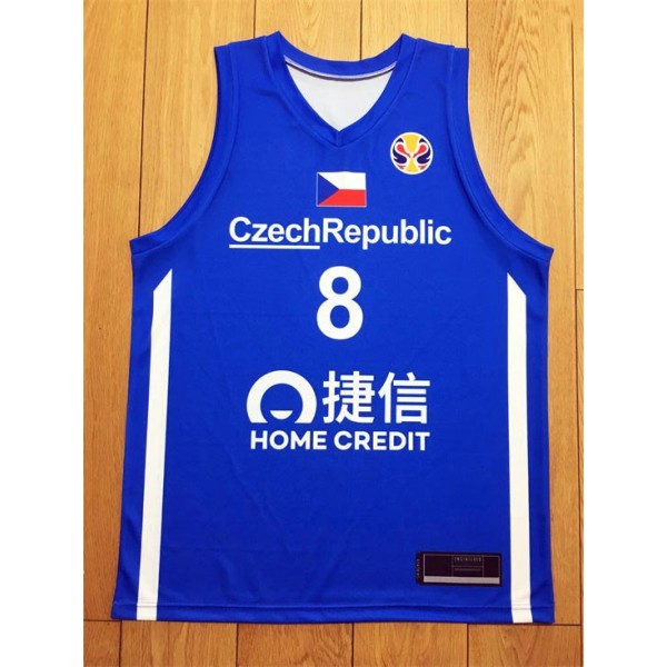 Tomas Satoransky 8 FIBA World Cup 2019 Team Czech Basketball Trikot Blau