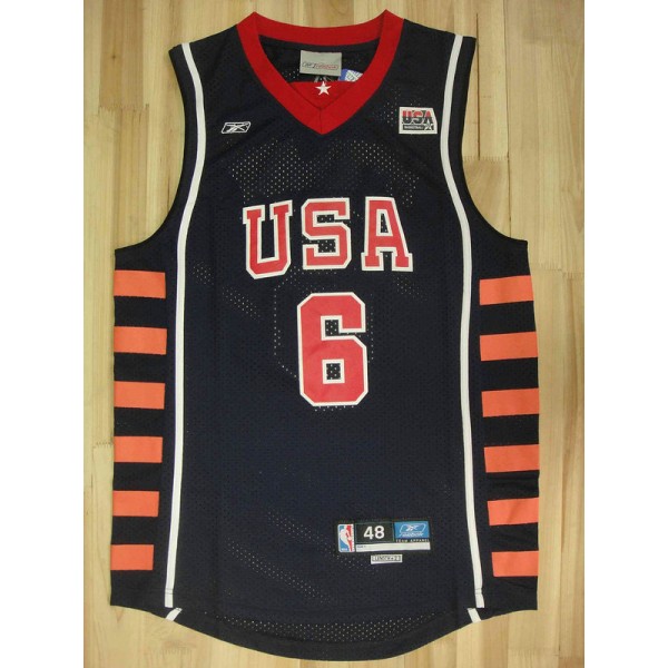 tracy mcgrady usa dream basketball team 6 Trikot 2004 Blau